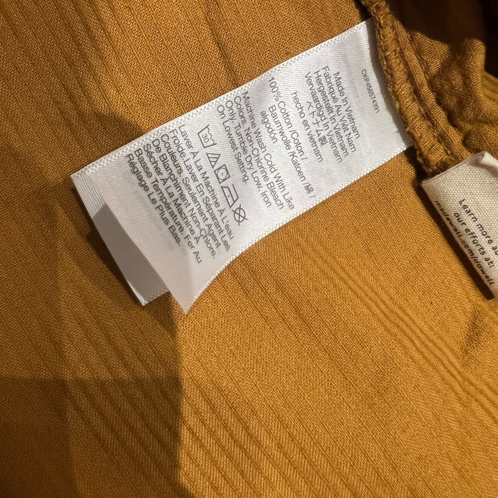 Madewell Corduroy Shirt Jacket in Camel / Rust Womens Medium - Picture 9 of 12